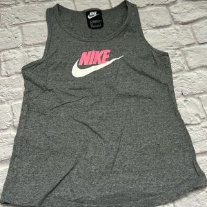 Nike girls grey and pink tank